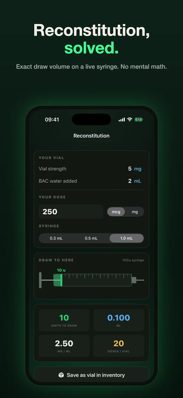 PepGem calculator screen
